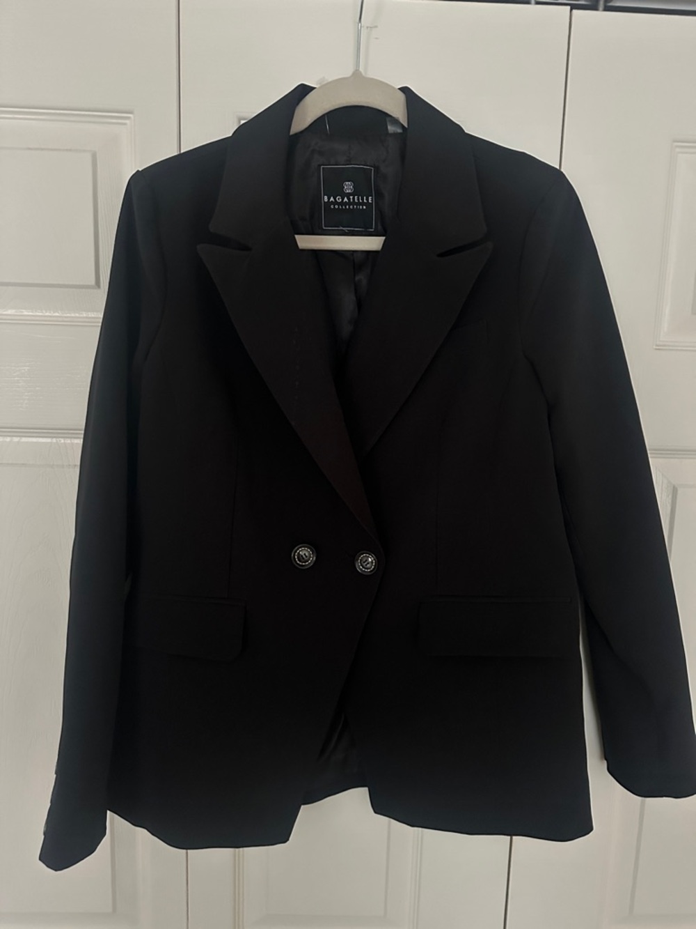 Bagatelle Black Double-Breasted Blazer